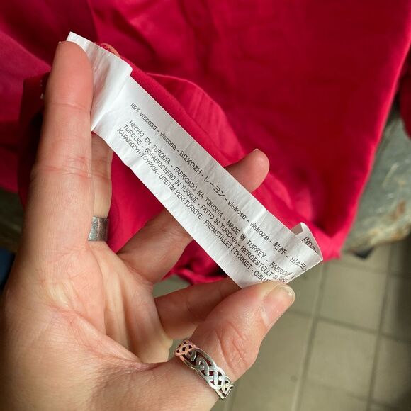 Zara Barbie-Core Pink Blazer Blouse Satin-Feel Shirt, Size Large - Picture 5 of 9